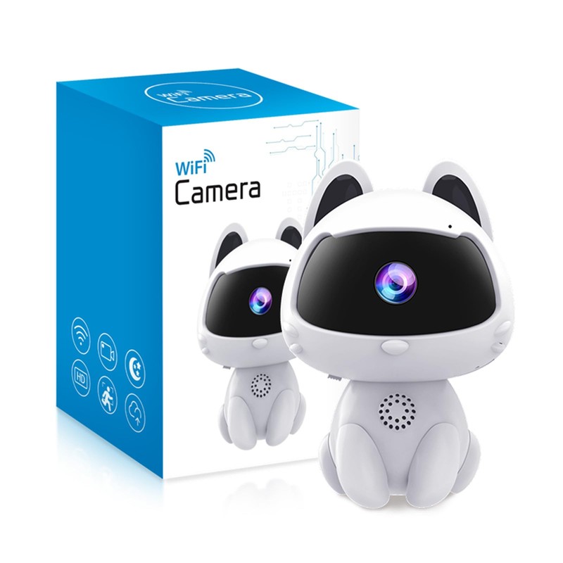 Rettru Pet Camera Wireless Surveillance Camera HD Webcam WiFi Webcam