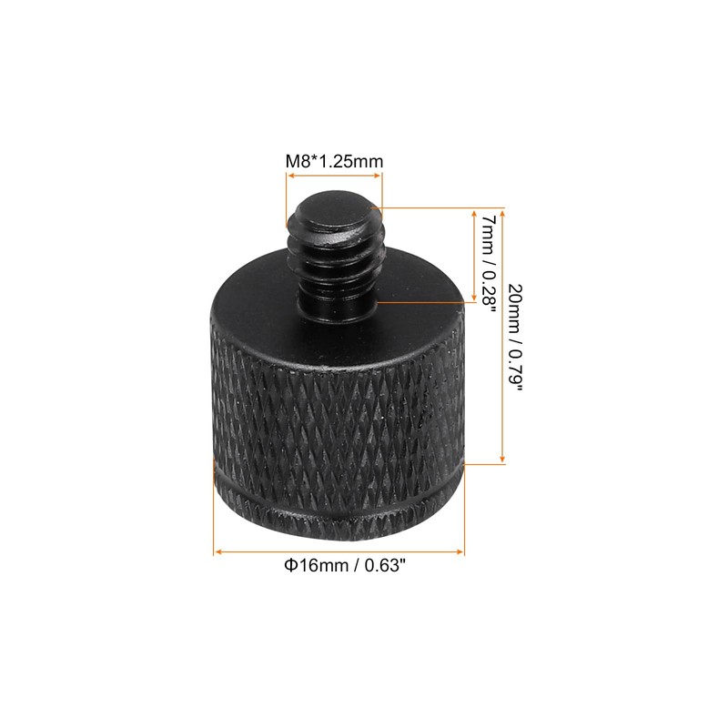 QUARKZMAN 4 Piece Microphone Stand Adapter 3/8 Female to M8