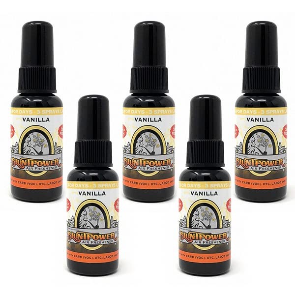 BluntPower (Vanilla, 5 Pack) Concentrated Air Freshener for Room and