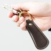 Polcolosso Shoehorn Key Ring, Original Tochigi Leather, Made in Japan,
