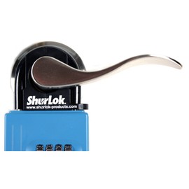ShurLok SL-170 Lockbox LeverGrip For Key Storage Combination Lock Box, For Lever Door Handles, 2 x 2 x 1.5 Inches, Black