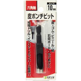 SK11 Y-SK11 Hex Shaft Leather Punch Bit for Leather, Rubber, Vinyl, Paper, and Gypsum Board 10mm