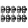 METALLIXITY Spot Weld Nuts (M8) 25Pcs, Carbon Steel Double Tab