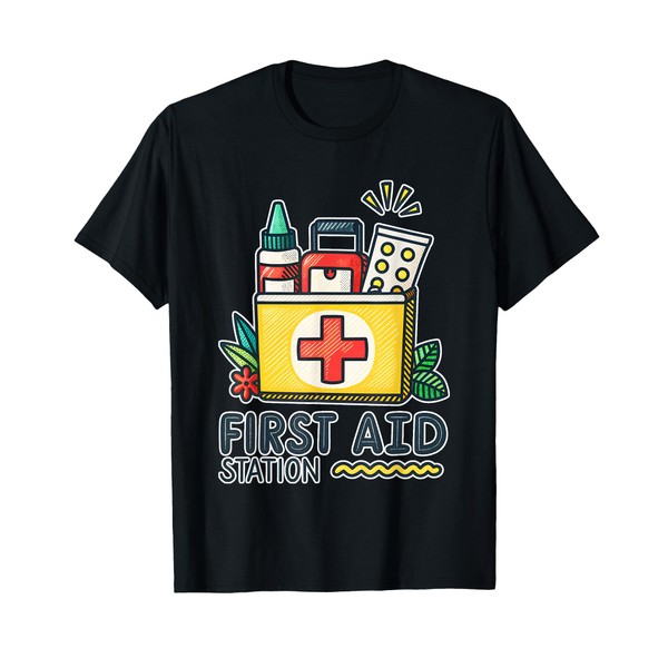 Essential First Aid Station Kit Design T-Shirt