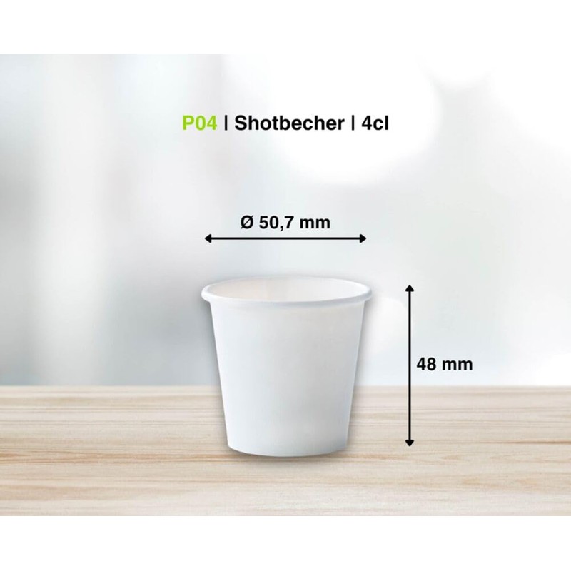 VEPATIM 120 Shot Cups Paper Cups White with Measuring Line