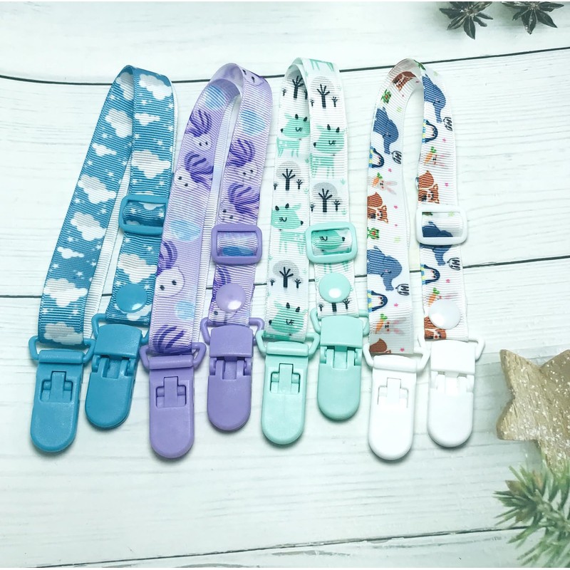 erioctry 4Pcs Baby Elderly Adult Adjustable Assorted Colour Bib Clip