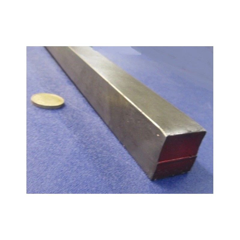 Basic 12L14 Square Carbon Steel Bars, 1 1/8" Square x