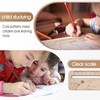 EOWVISN 4 Pieces Wooden Rulers, 1 Piece Graphing Ruler, Cartoon