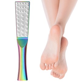 Pedicure Foot File Callus Remover, Double-Sided Scrubs Stainless Steel Foot Rasp Professional Dead Skin Callus Accessories for Wet and Dry Feet