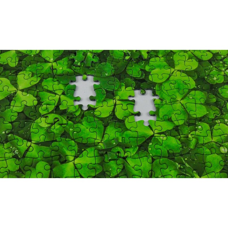 1000 Piece Jigsaw Puzzle with Four Leaf Clover - Impossible