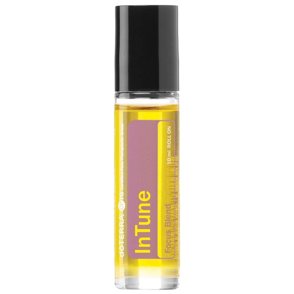 doTERRA - Intune Essential Oil Focus Blend Roll On - Supports Enhanced, Sustained Sense of Focus; Supports Efforts to Pay Attention or Stay On Task; for Topical Use - 10 mL