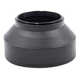 vhbw Lens Hood Compatible with Tamron 18-270mm F/3.5-6.3 Di II VC PZD 62mm Lens Black, Rubber, Round
