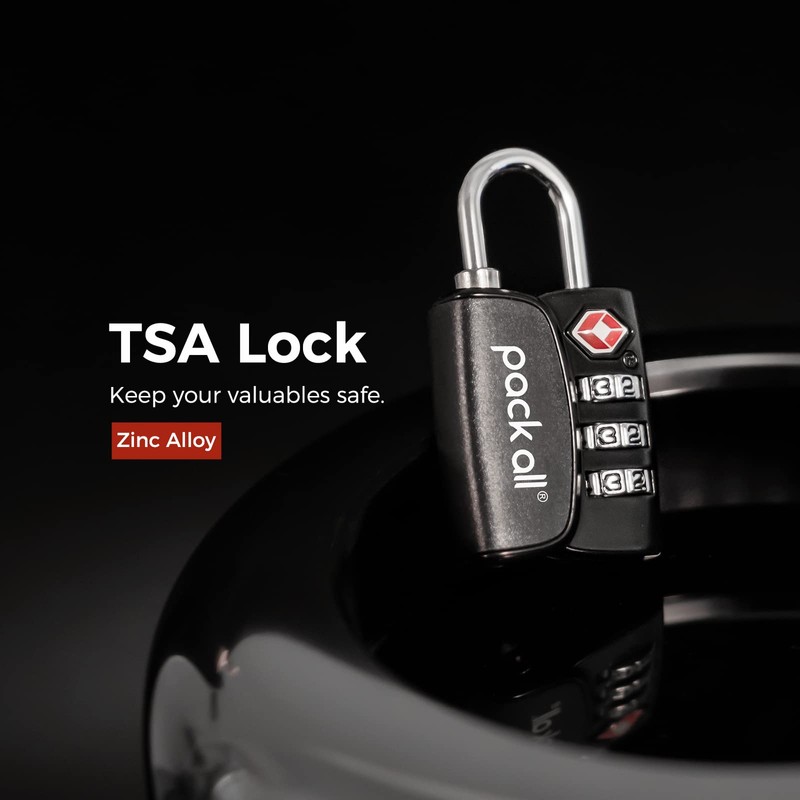 pack all TSA Approved Luggage Lock, Inspection Indicator, Alloy Body,