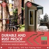 Jardim 2 Pack 6 Inch Premium Decorative Metal Iron Wall