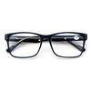 V.W.E. Men Premium Rectangle Stainless Steel Reading Glasses - Wide