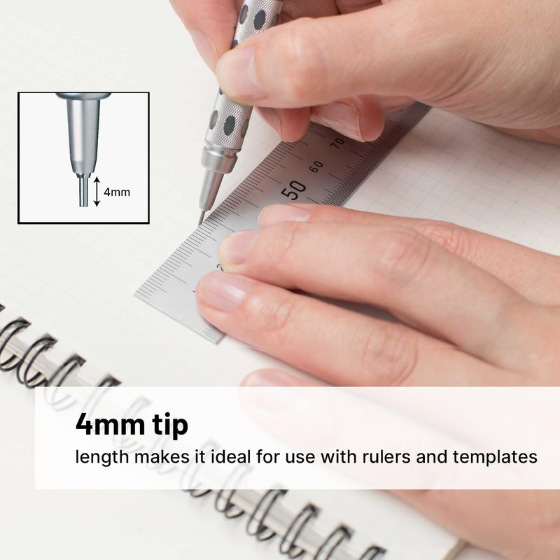 Pentel GraphGear 1000 Premium Mechanical Drafting Pencil Set with Refill