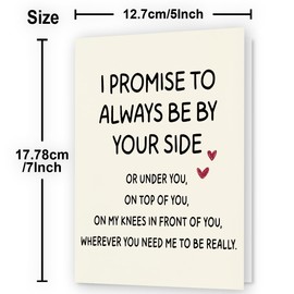 WowBefun Funny Birthday Card & Gifts for Husband Boyfriend Him, Happy Anniversary Card & Gifts, Valentine Day