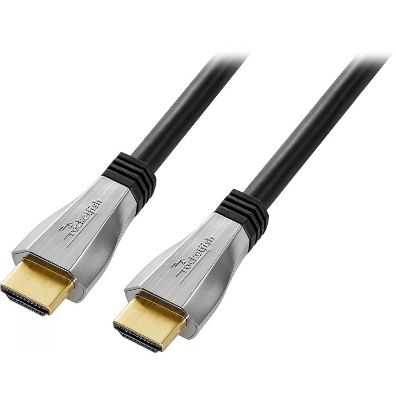 Rocketfish- 4' 4K Ultra HD In-Wall HDMI Cable - Black