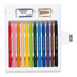 サクラ クーピーペンシル12色 ソフトケース