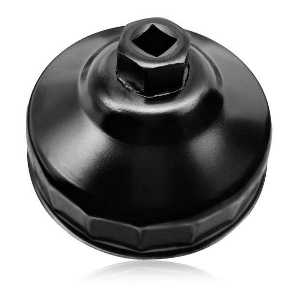 SYudwen 86mm 16 Flutes Oil Filter Wrench, Steel Socket Wrench