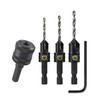 Snappy Tools Quick Change Chuck & 3 Piece Countersink Set