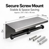 Double Roll Toilet Paper Holder with Shelf – Wall-Mounted Stainless