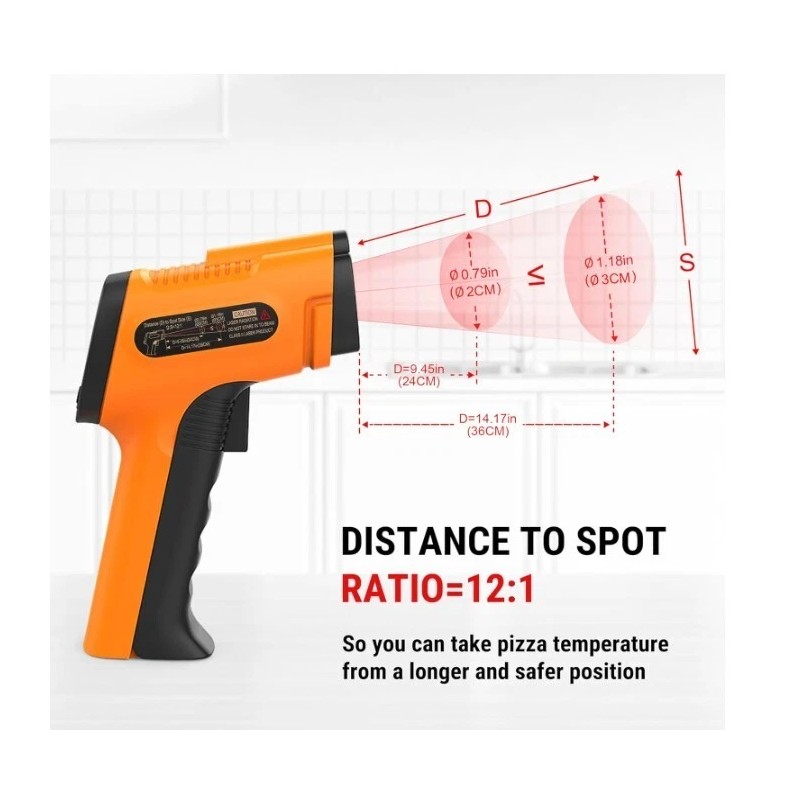 ThermoPro TP30 Infrared Thermometer Gun for Cooking Max Measure -58°F
