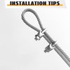 iguTrail Pack of 20 Rope Clamps, Wire Rope Clamps, 3