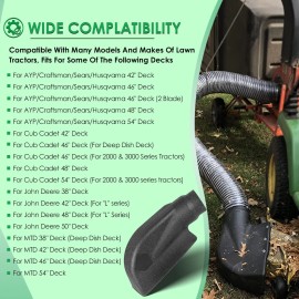 Yoursme 62468 Leaf Vacuum Bagger Deck Boot Chute Adapter for Agri-Fab Mow-N-Vac