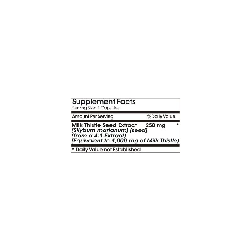 Milk Thistle Silymarin Extract 1000mg ~ 180 Capsules - No