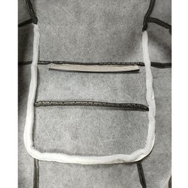 Zieichy Driver Side Bottom Replacement Cloth Seat Cover Gray Compatible with Ford F150 XLT 2001 2002 2003