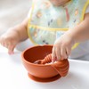 Bumkins Baby Bowl, Silicone Feeding Set with Suction for Baby