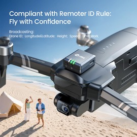 Holy Stone FAA Compliant Remote Identification broadcast Module Spare Parts for GPS Drones with Camera for Adults 4K, Remote ID broadcast Module Parts comply with US FAA Regulation; No worry about FAA