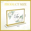 30 Pcs Gold Acrylic Sign Holder 6 x 4 Inch,