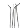 Life Basics by Nourished Life Stainless Steel Straws, 4 Pack Plus Cleaning Brush