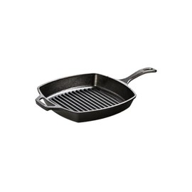 Lodge Cast Iron Grill Pan 26.67 cm / 26.67 cm, Cast Iron, Black, 26.7 cm (10.5 inches)