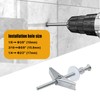 weideer 92Pcs Toggle Bolts 3/16" Heavy Duty Drywall Anchors and