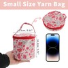 CAPASTEC Small Yarn Bag, Knitting Bags, Yarn Storage Organiser, Crochet