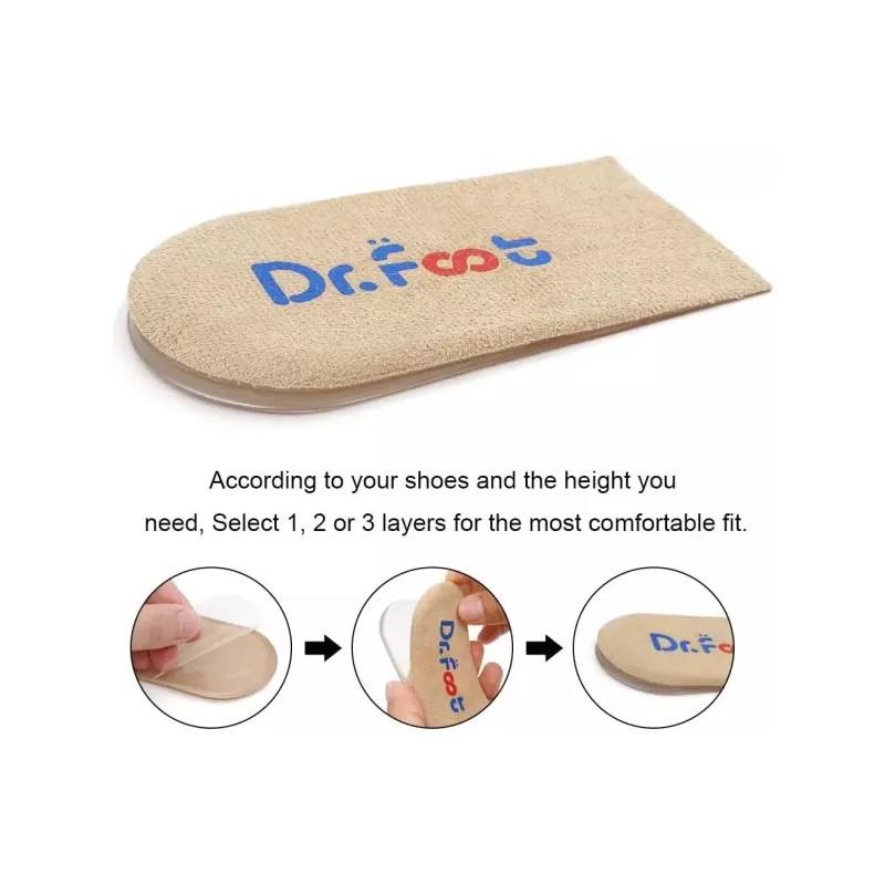 Dr. Foot 닥터풋 조절 가능한 정형외과 힐 트 인서트 다리