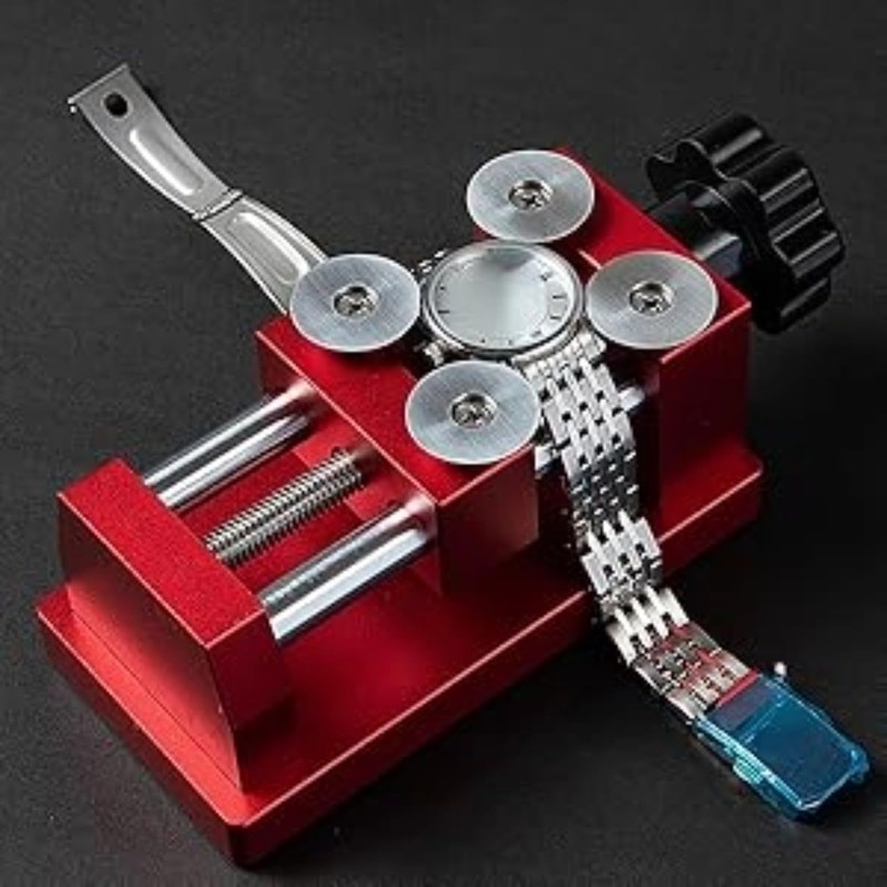 Walfront Watch Bezel Remover Tool, 4 Round Blades, 25-40mm Diameter