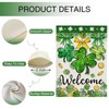 Hzppyz Welcome St. Patrick's Day Garden Flag Double Sided, Shamrock