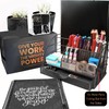 OFFICE ALMIGHTY Black Desk Organizer for Men: Exclusive Large 7