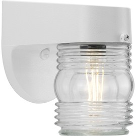 Progress Lighting P5612-30 Polycarbonate Outdoor, 4-3/4-Inch Width x 7-1/4-Inch Height, White