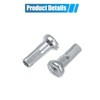 X AUTOHAUX 24pcs 13G J Bend Bike Galvanized Spokes 11.34"