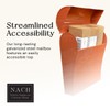 NACH Wall Mount Mailboxes for Outside, 11x4.5x12.5 in Terracotta Mail