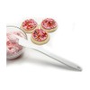 11" Long Flexible Heat Resistant Nylon Spatula Scraper - White