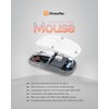 XtremeMac Kabellose Maus, ergonomisches Design, wiederaufladbar, Bluetooth & USB 2,4