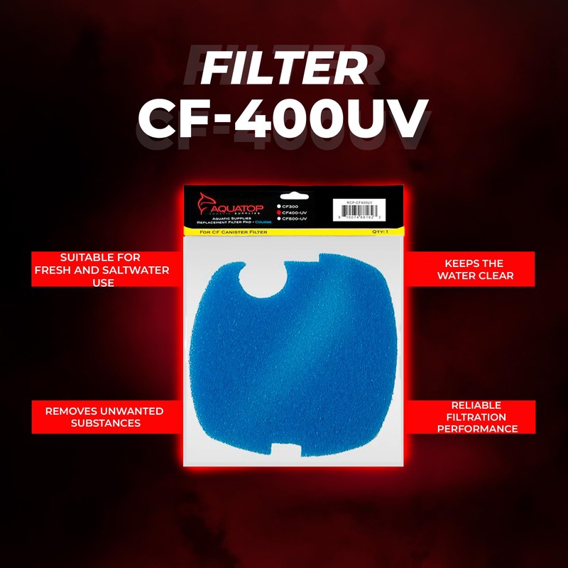 Aquatop Replacement Coarse Filter Sponge for CF-400 Series – Sponge