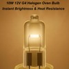 10W 12V G4 Bi-Pin Base Oven Light Bulbs for Dacor