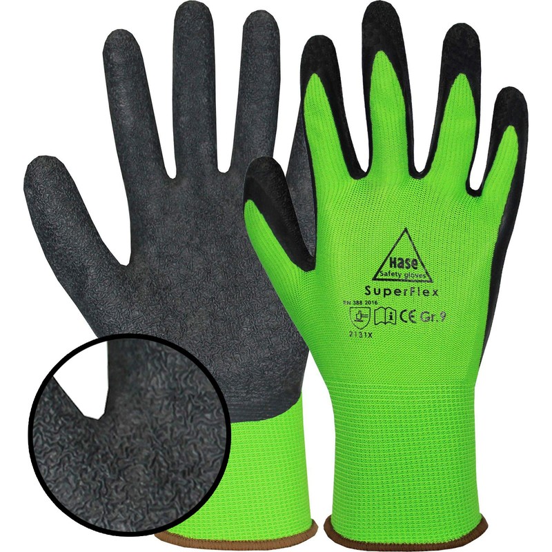 10 Pairs of Hare Superflex Assembly Gloves Work Gloves with